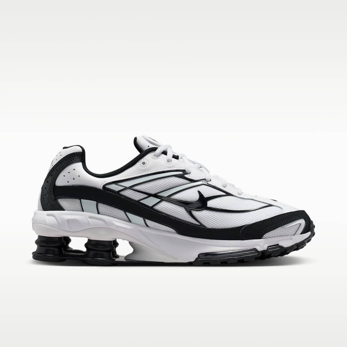 Nike Shox Ride 2 Men's Shoes - White/White/Black/Black - Image 3