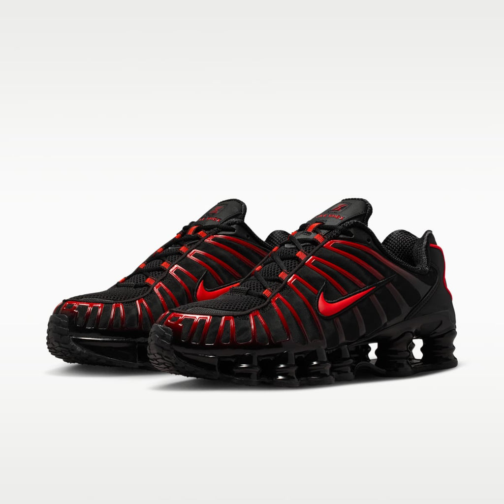 Nike Shox TL Men's Shoes - Black/Black/Light Crimson - Image 5