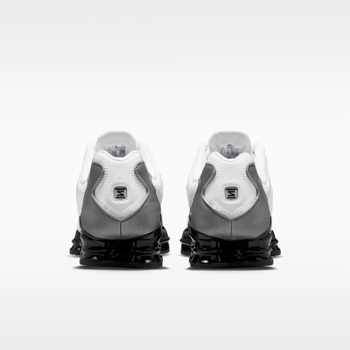 Nike Shox TL Men's Shoes - White/Black/Cool Grey/Metallic Cool Grey - Image 6