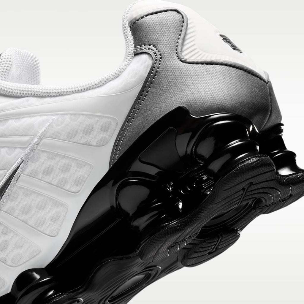 Nike Shox TL Men's Shoes - White/Black/Cool Grey/Metallic Cool Grey - Image 8