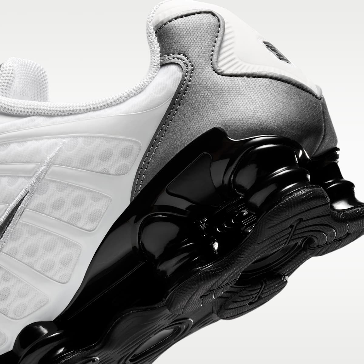 Nike Shox TL Men's Shoes - White/Black/Cool Grey/Metallic Cool Grey - Image 8