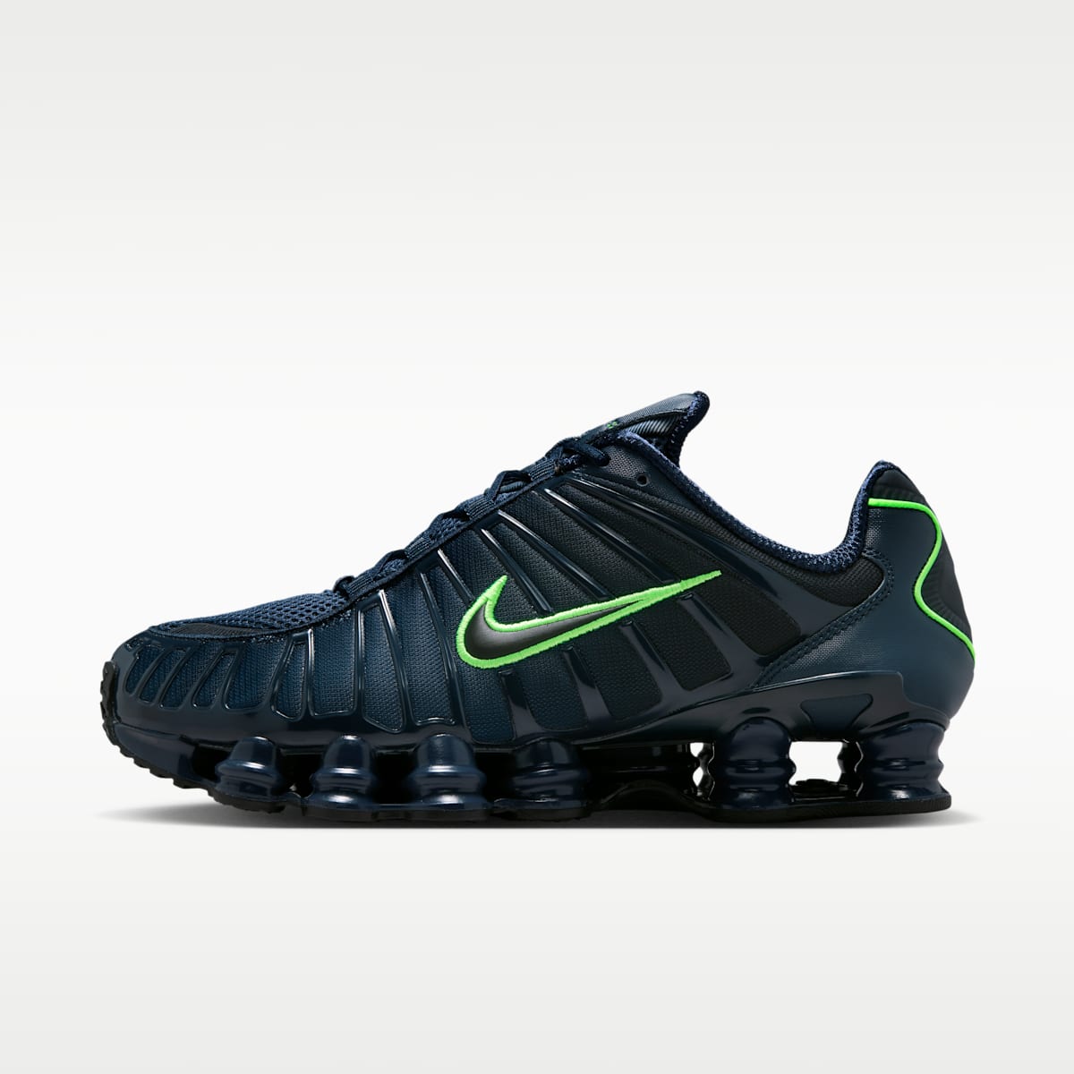 Nike Shox TL Men's Shoes - Thunder Blue/Obsidian/Green Strike/Black - Image 1