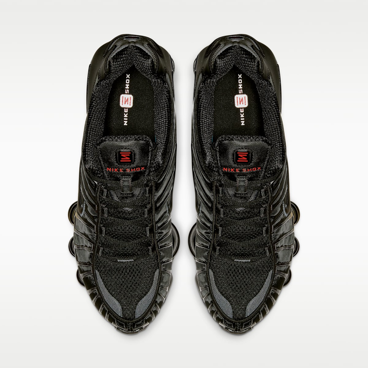 Nike Shox TL Men's Shoes - Black/Metallic Hematite/Max Orange/Black - Image 4