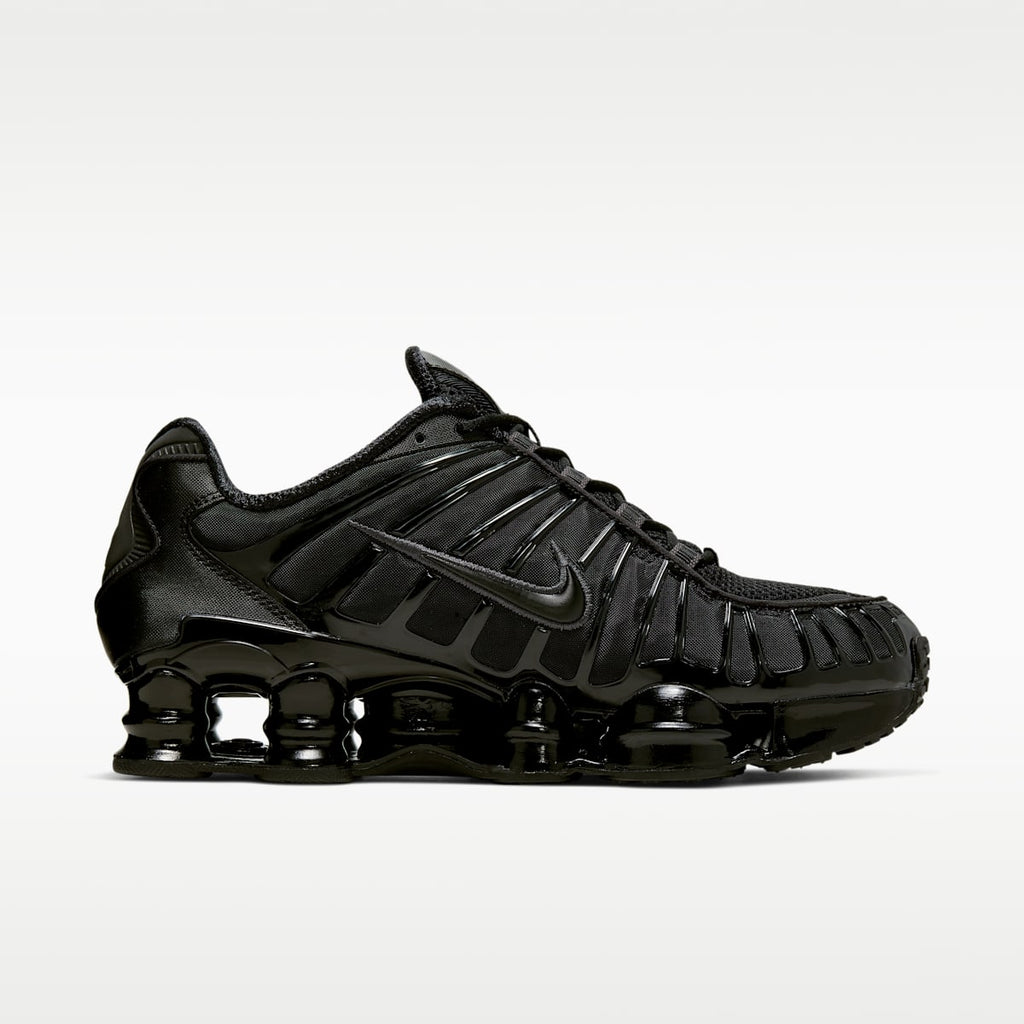 Nike Shox TL Men's Shoes - Black/Metallic Hematite/Max Orange/Black - Image 3