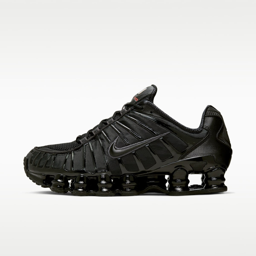 Nike Shox TL Men's Shoes - Black/Metallic Hematite/Max Orange/Black - Image 1