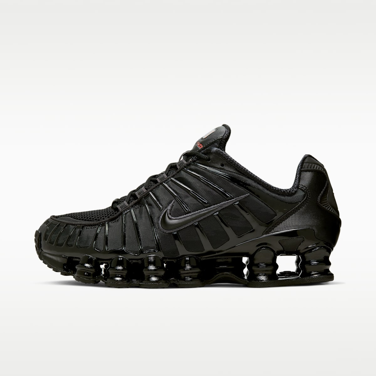 Nike Shox TL Men's Shoes - Black/Metallic Hematite/Max Orange/Black - Image 1
