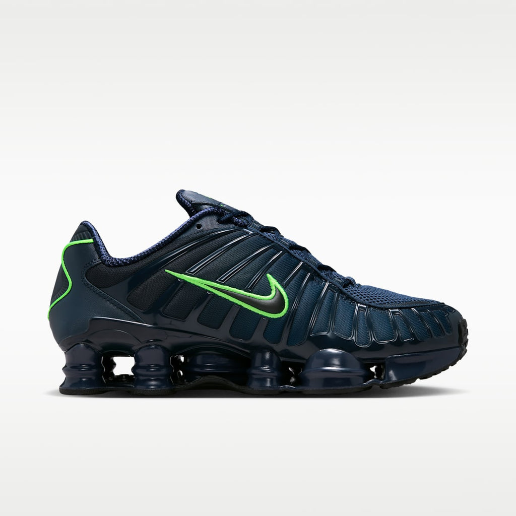 Nike Shox TL Men's Shoes - Thunder Blue/Obsidian/Green Strike/Black - Image 3