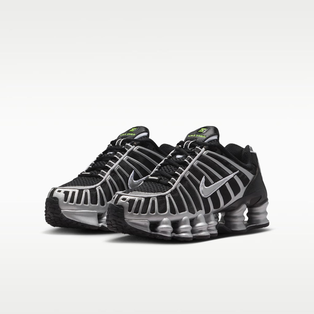 Nike Shox TL Big Kids' Shoes - Black/Volt Ice/Photon Dust/Metallic Silver