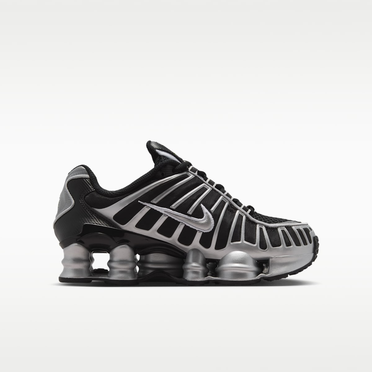 Nike Shox TL Big Kids' Shoes - Black/Volt Ice/Photon Dust/Metallic Silver