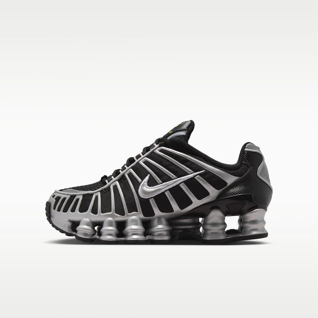 Nike Shox TL Big Kids' Shoes - Black/Volt Ice/Photon Dust/Metallic Silver