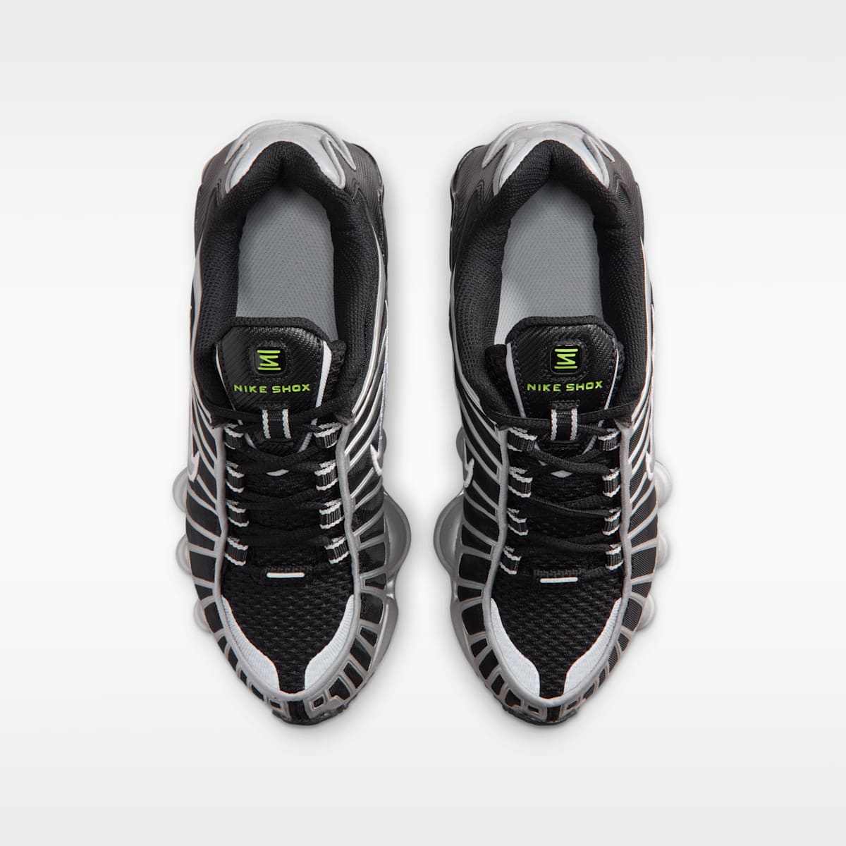 Nike Shox TL Big Kids' Shoes - Black/Volt Ice/Photon Dust/Metallic Silver
