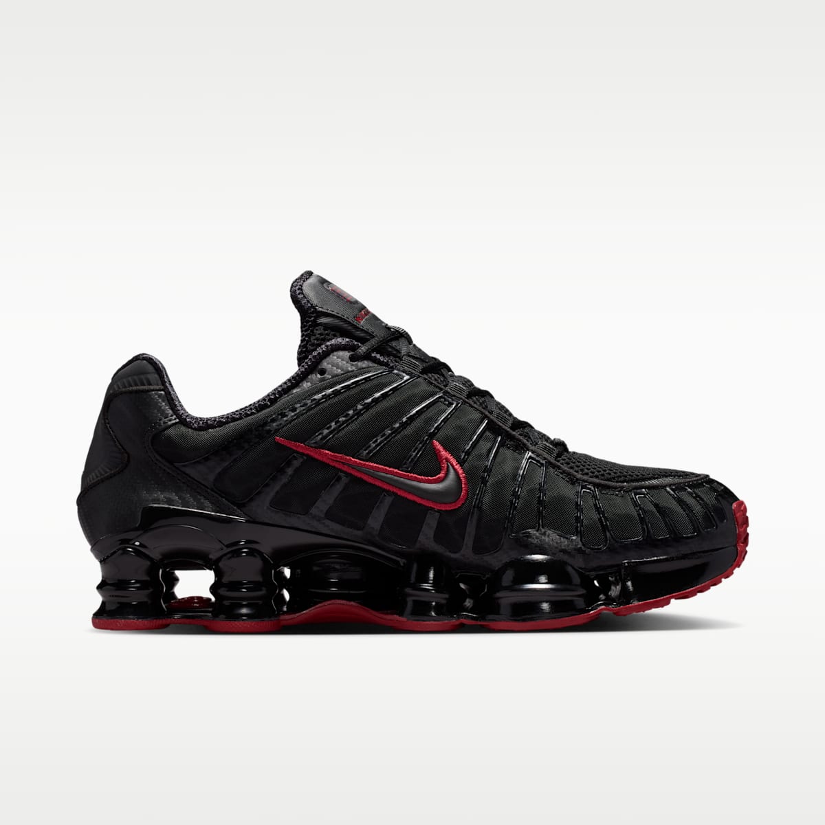Nike Shox TL SE Men's Shoes - Black/Tough Red/Black - Image 3