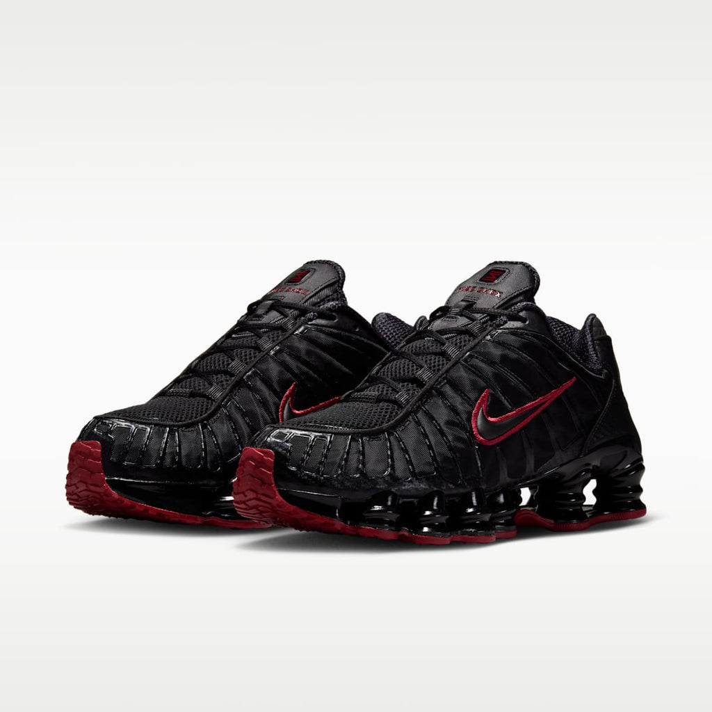 Nike Shox TL SE Men's Shoes - Black/Tough Red/Black - Image 5