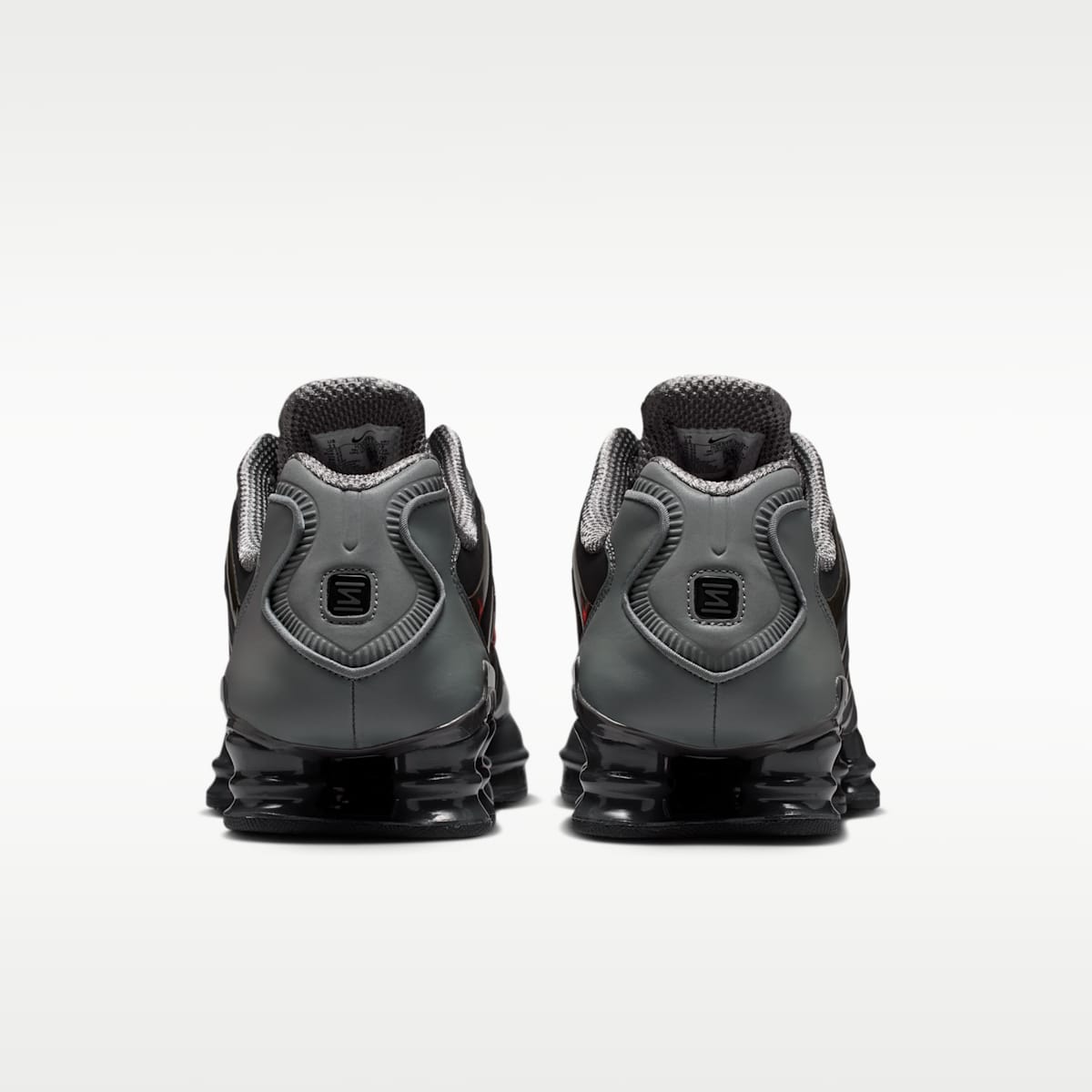 Nike Shox TL SE Men's Shoes - Smoke Grey/Medium Ash/Anthracite/Bright Crimson - Image 6