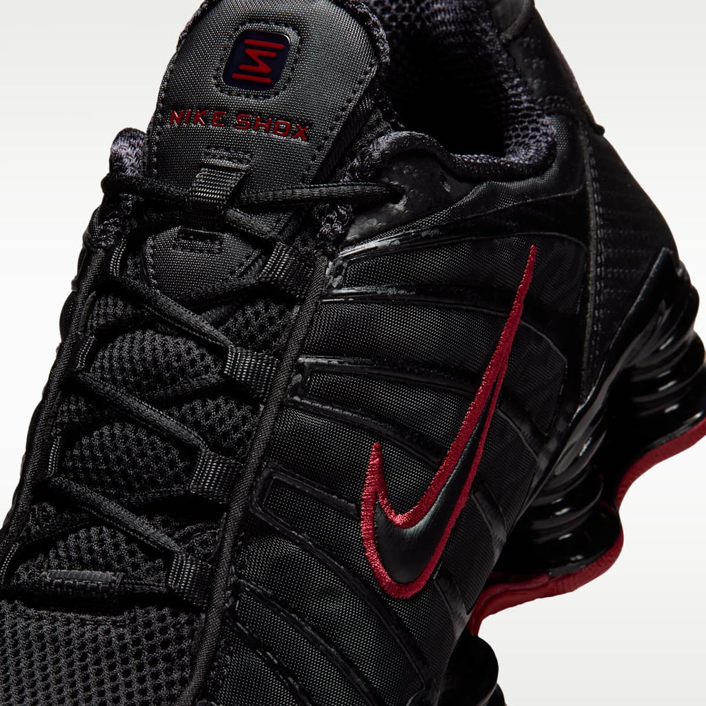 Nike Shox TL SE Men's Shoes - Black/Tough Red/Black - Image 7