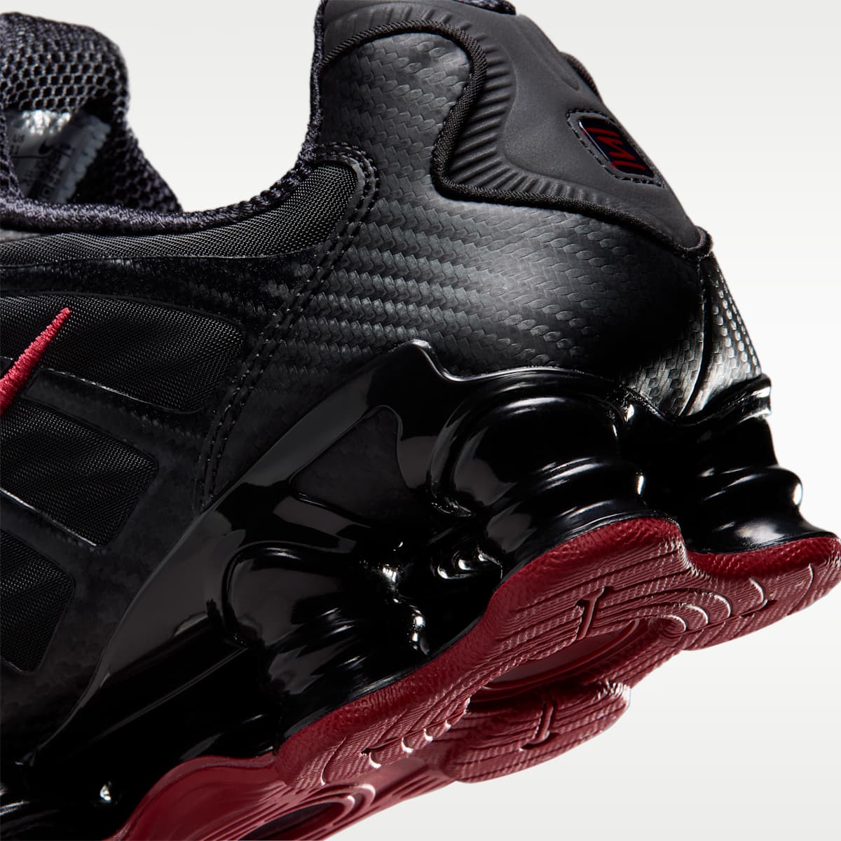 Nike Shox TL SE Men's Shoes - Black/Tough Red/Black - Image 8