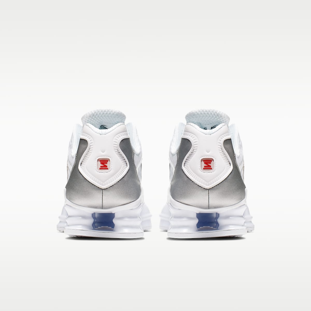 Nike Shox TL Men's Shoes - White/Metallic Silver/Max Orange/White - Image 6