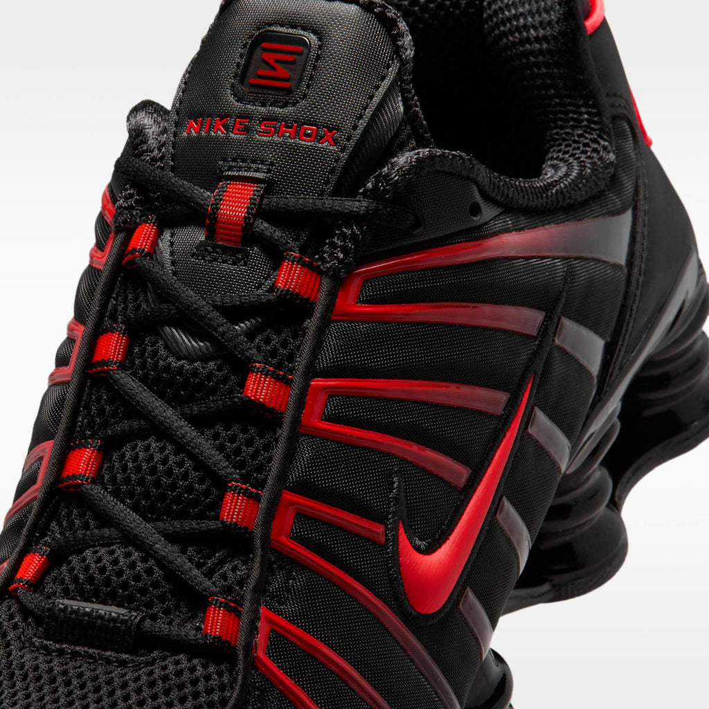 Nike Shox TL Men's Shoes - Black/Black/Light Crimson - Image 7