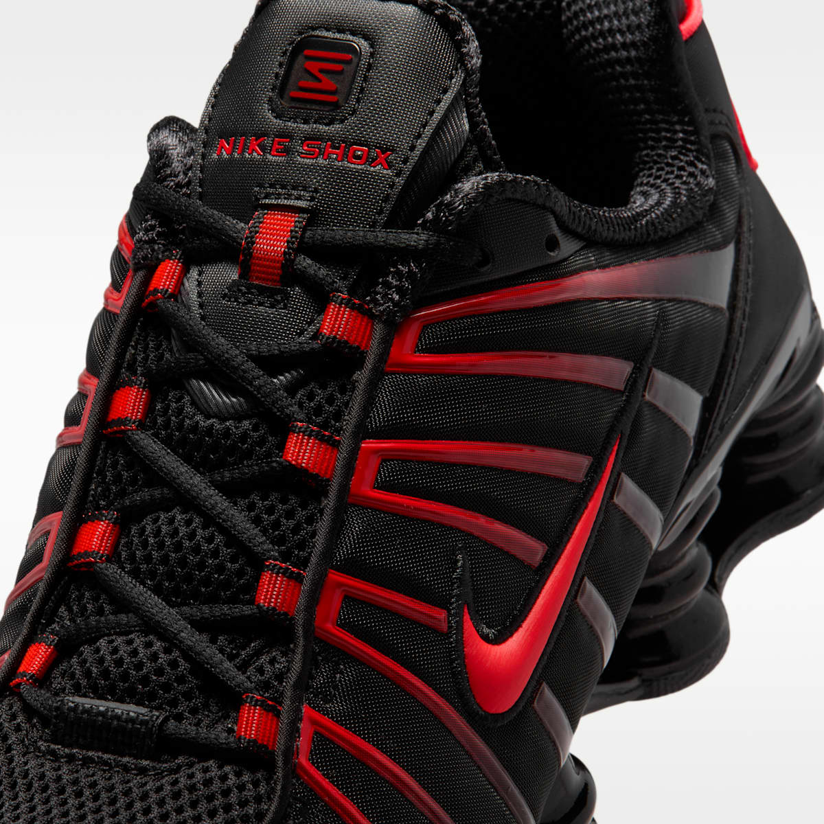 Nike Shox TL Men's Shoes - Black/Black/Light Crimson - Image 7