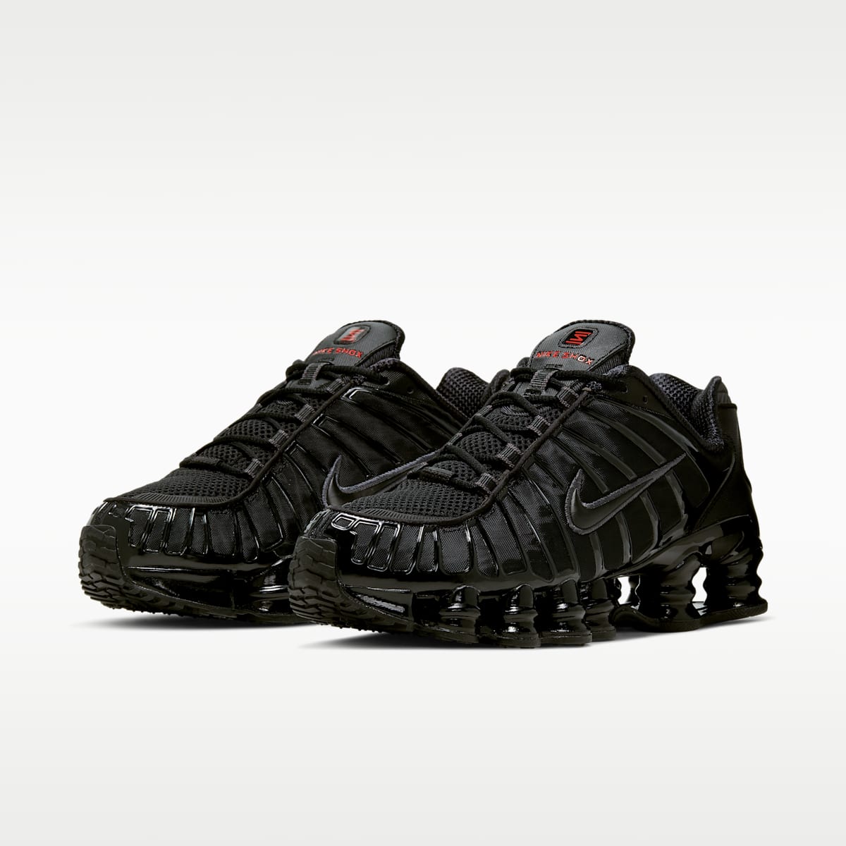Nike Shox TL Men's Shoes - Black/Metallic Hematite/Max Orange/Black - Image 5