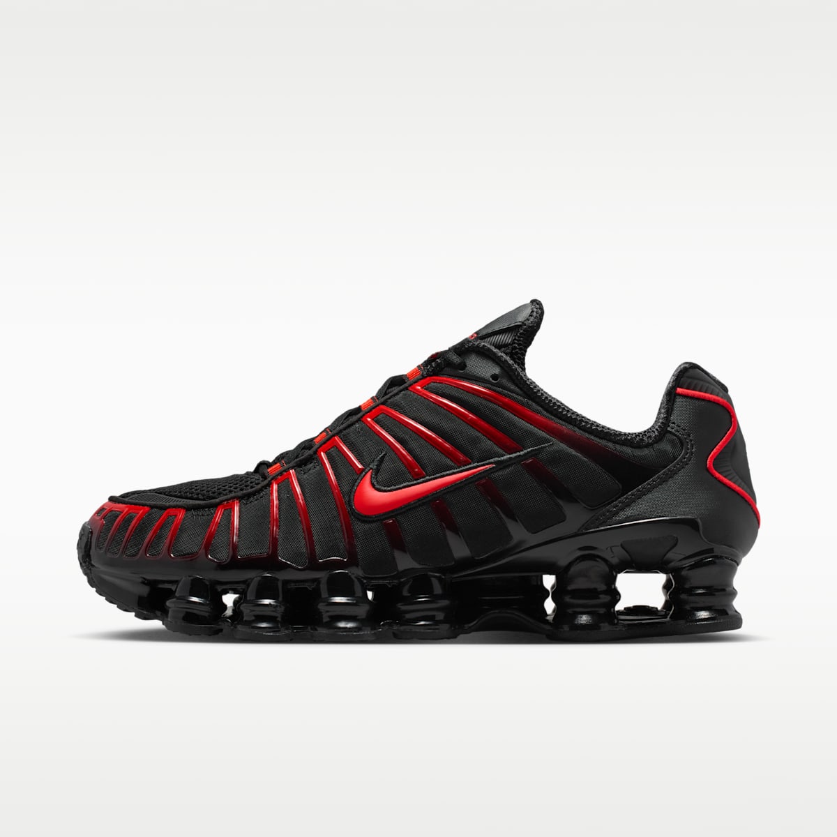 Nike Shox TL Men's Shoes - Black/Black/Light Crimson - Image 1