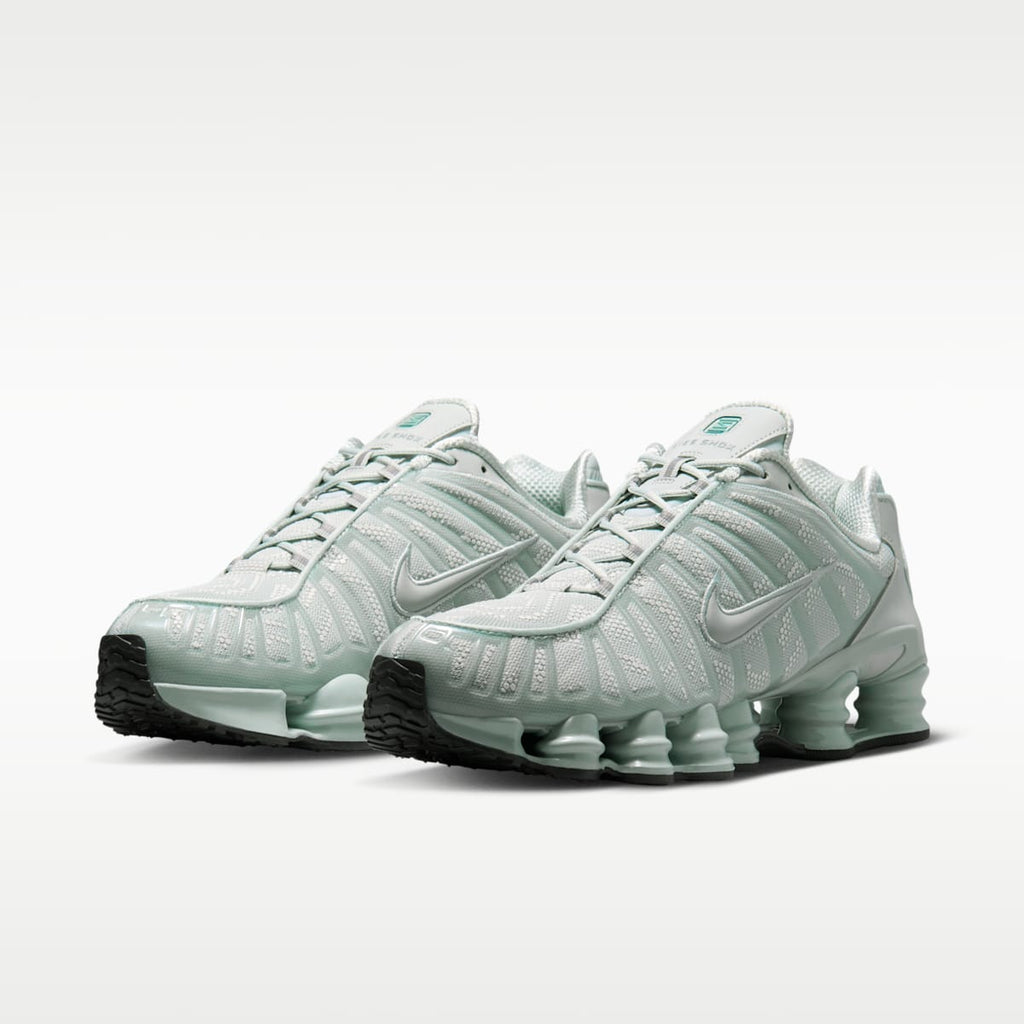 Nike Shox TL Men's Shoes - Light Silver/Newsprint/Light Silver - Image 5