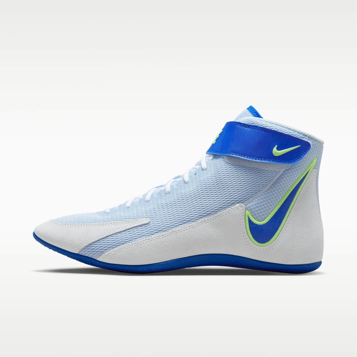 Nike Speedsweep 8 Wrestling Shoes - Blue Tint/Lime Blast/White/Hyper Royal - Image 1