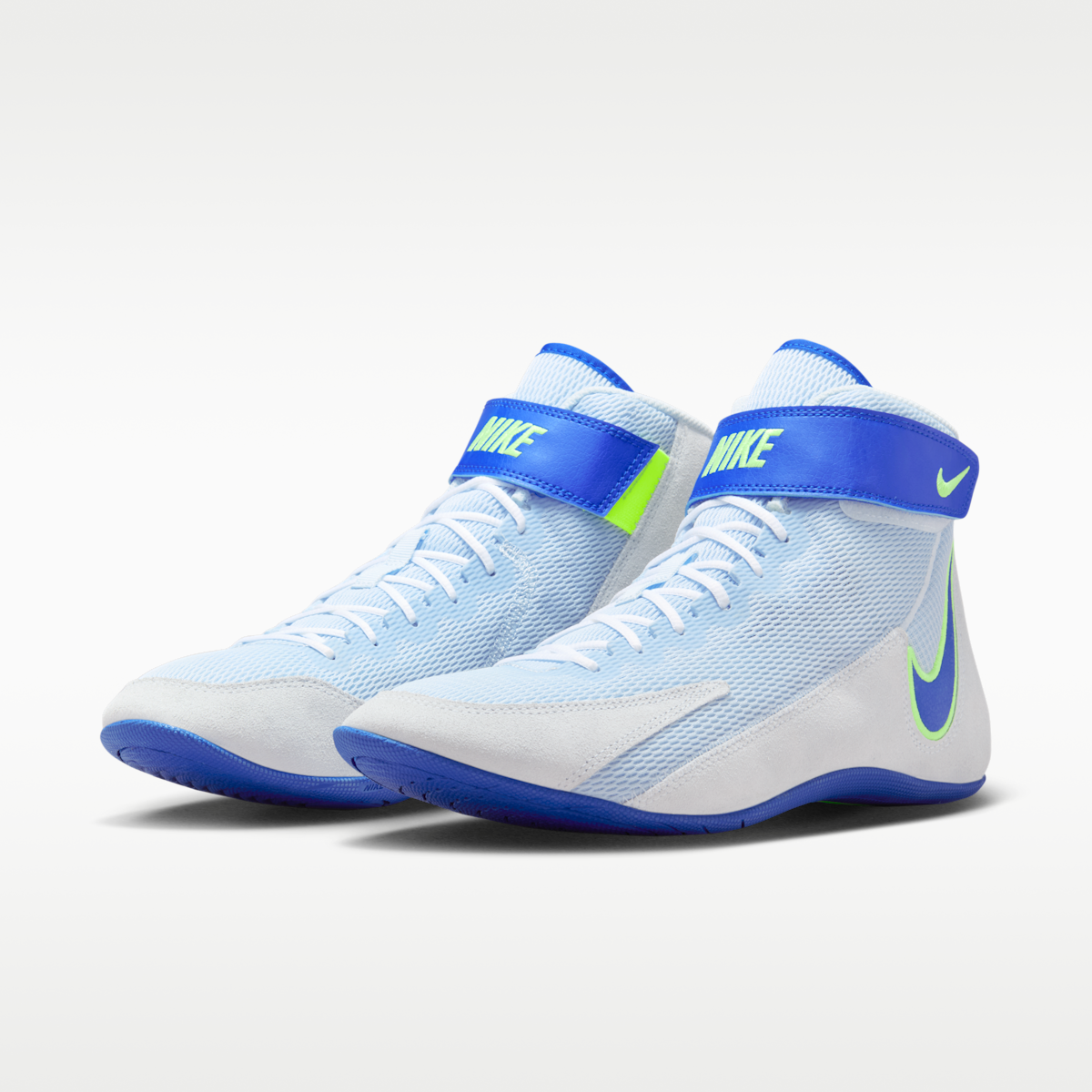 Women's Nike Speedsweep 8 Wrestling Shoes - Blue Tint/Lime Blast/White/Hyper Royal