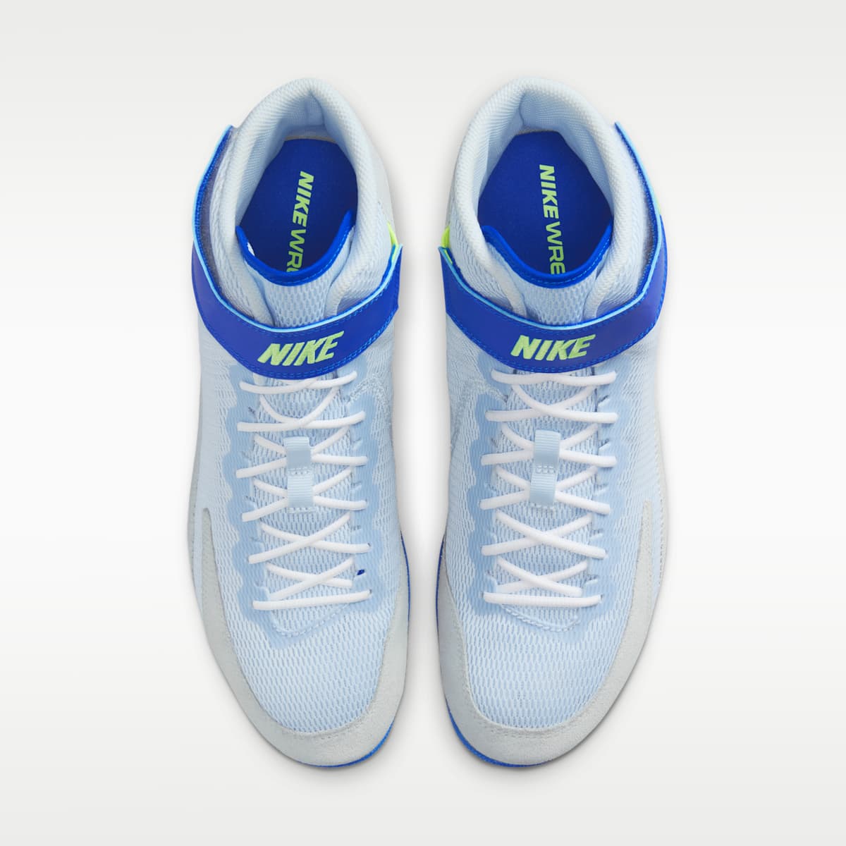 Nike Speedsweep 8 Wrestling Shoes - Blue Tint/Lime Blast/White/Hyper Royal - Image 4