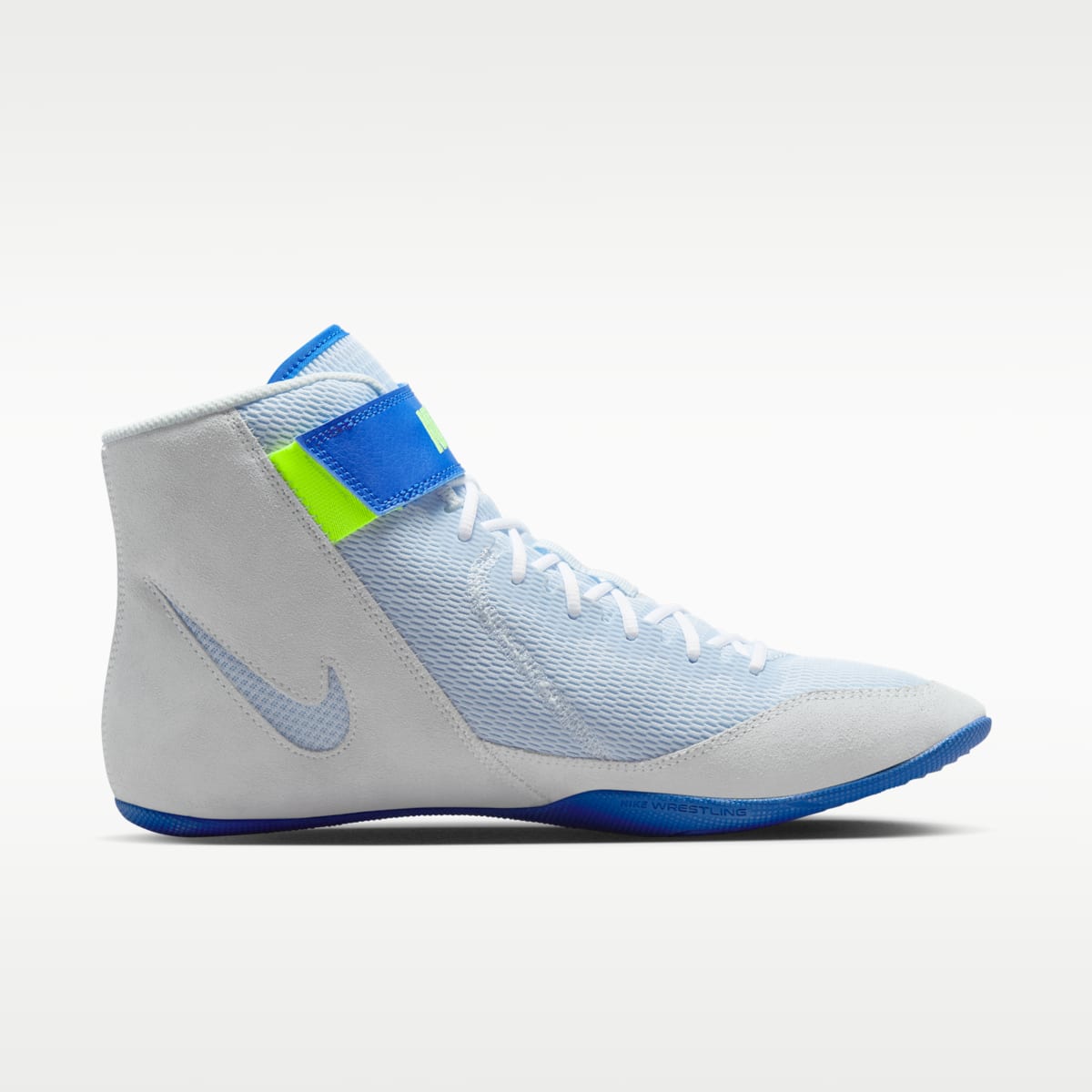 Nike Speedsweep 8 Wrestling Shoes - Blue Tint/Lime Blast/White/Hyper Royal - Image 3