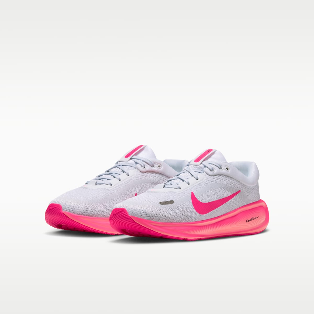 Nike Stellar Ride Big Kids' Running Shoes - White/Off White/Atomic Pink/Hyper Pink