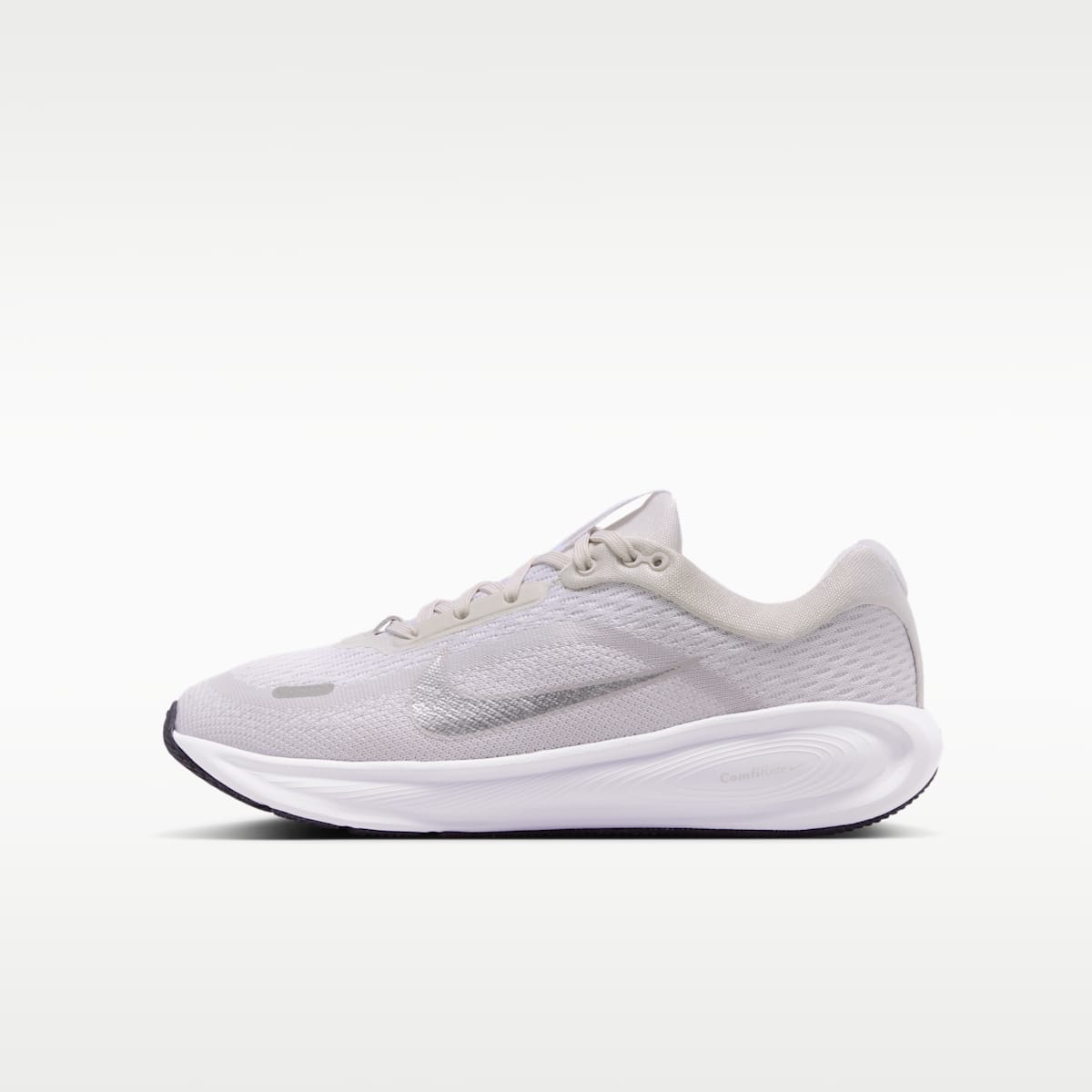 Nike Stellar Ride Big Kids' Running Shoes - White/Vast Grey/Black/Metallic Silver