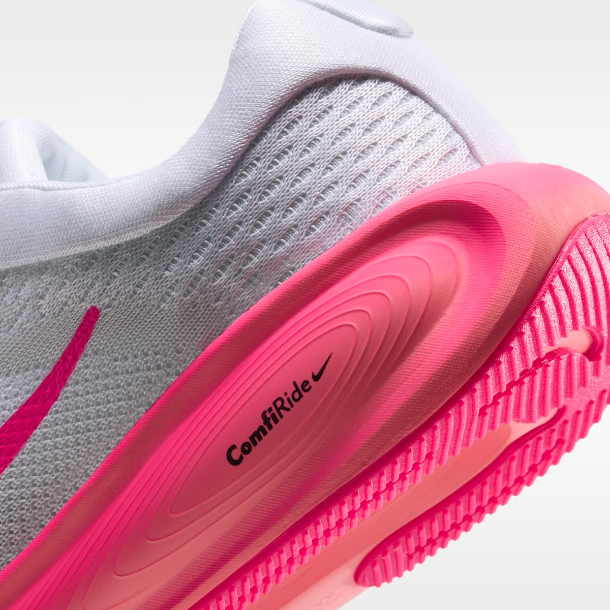 Nike Stellar Ride Big Kids' Running Shoes - White/Off White/Atomic Pink/Hyper Pink