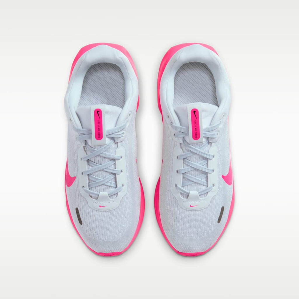Nike Stellar Ride Big Kids' Running Shoes - White/Off White/Atomic Pink/Hyper Pink