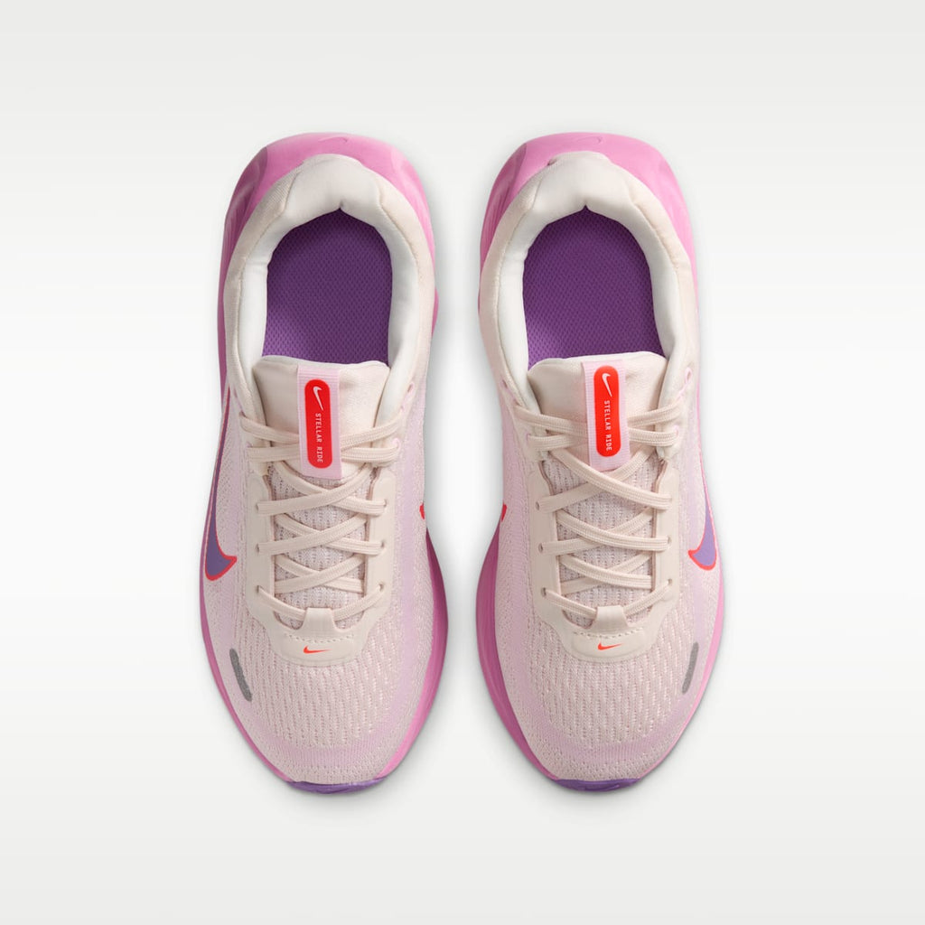 Nike Stellar Ride Big Kids' Running Shoes - Chalk/Pink Foam/Bright Crimson/Bright Violet