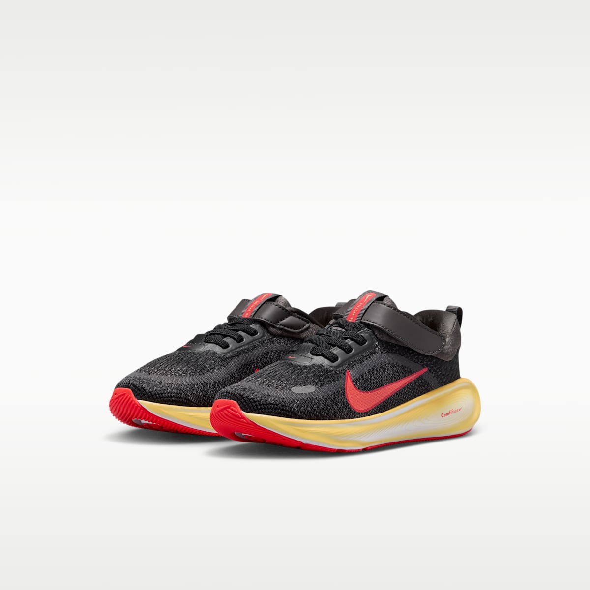 Nike Stellar Ride Little Kids' Shoes - Black/Medium Ash/Light Crimson/Bright Crimson