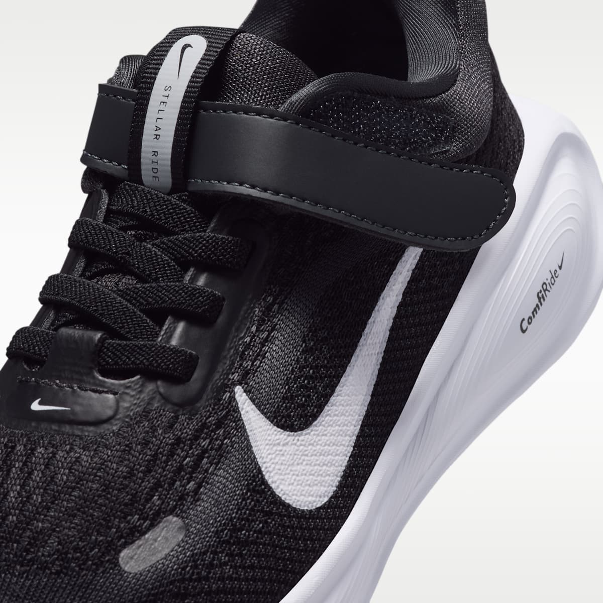 Nike Stellar Ride Little Kids' Shoes - Black/Anthracite/Pure Platinum/White