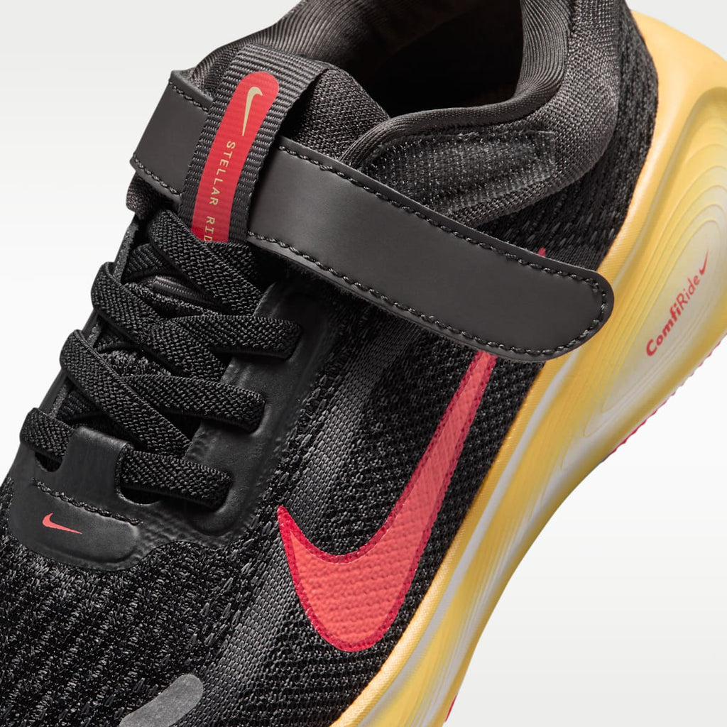 Nike Stellar Ride Little Kids' Shoes - Black/Medium Ash/Light Crimson/Bright Crimson