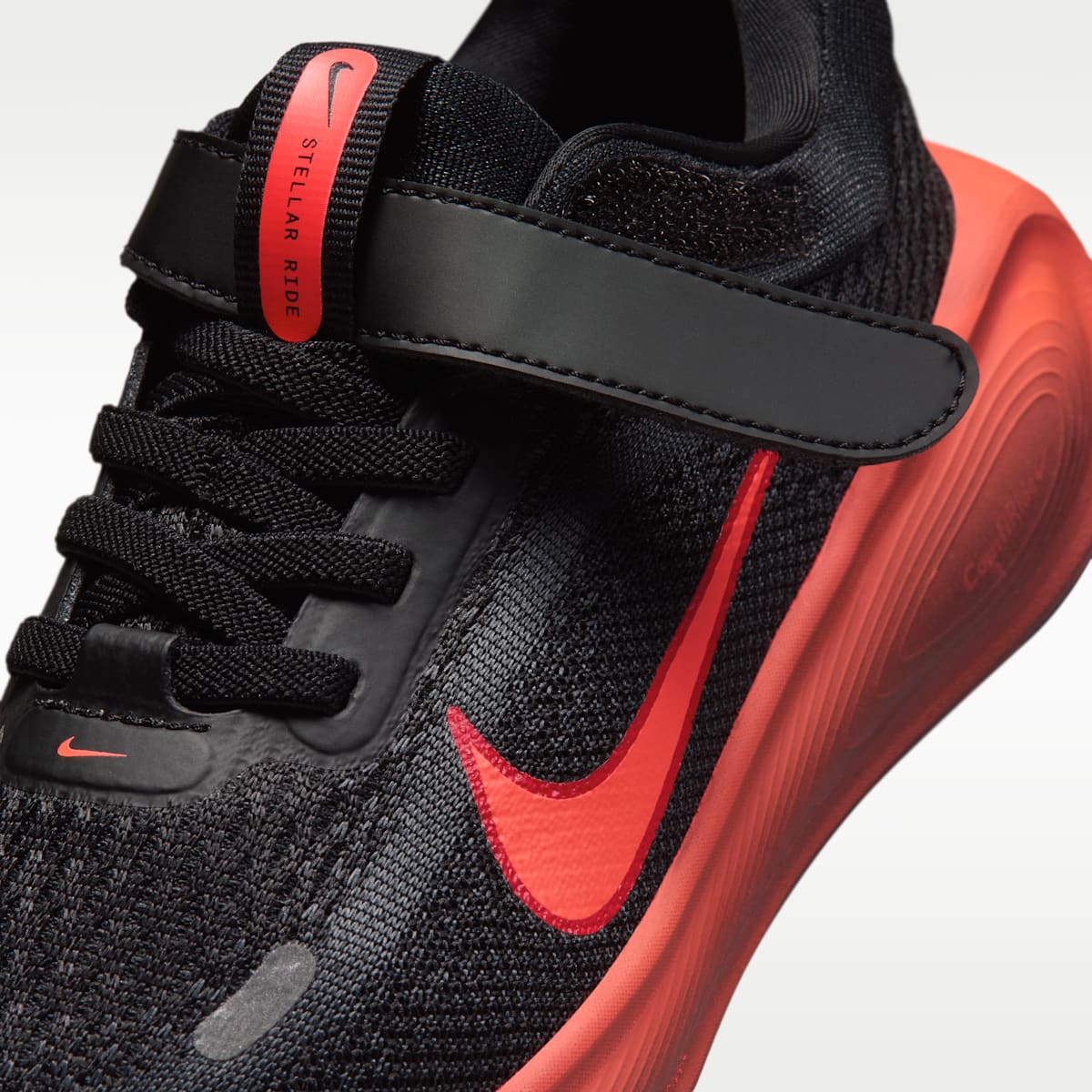 Nike Stellar Ride Little Kids' Shoes - Black/Cool Grey/University Red/Red Orbit