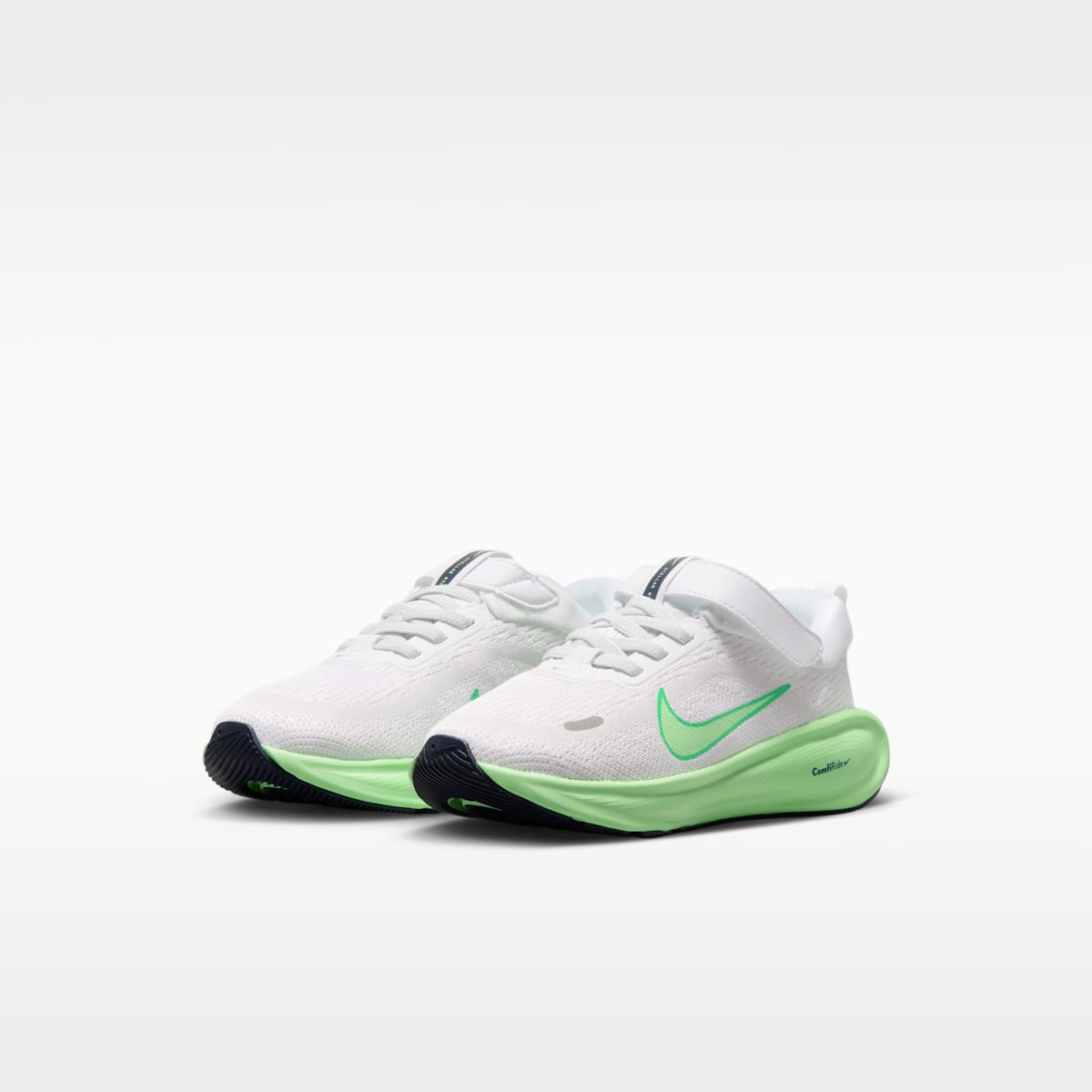Nike Stellar Ride Little Kids' Shoes - White/Photon Dust/Green Spark/Illusion Green