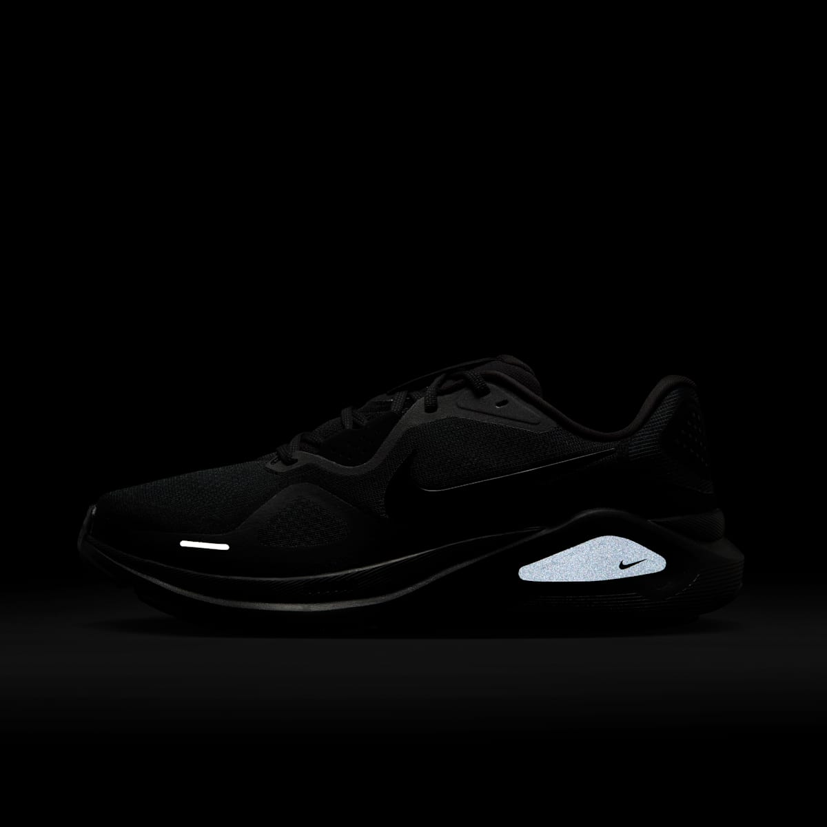 Nike Structure 26 Men's Road Running Shoes - Black/Iron Grey/Black - Image 9