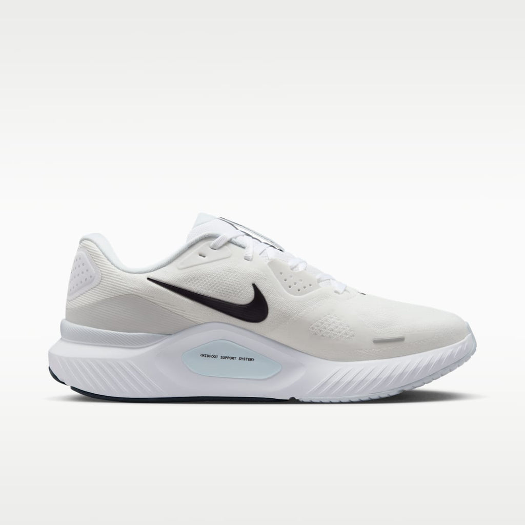 Nike Structure 26 Men's Road Running Shoes - White/Pure Platinum/Barely Volt/Black - Image 3