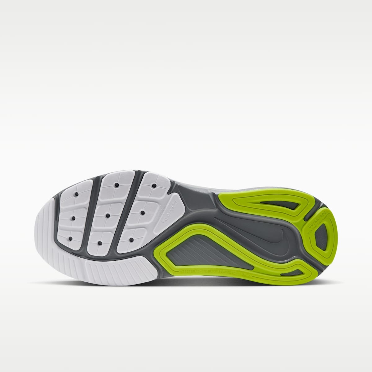 Nike Structure 26 Men's Road Running Shoes - Cool Grey/Dark Smoke Grey/White/Lemon Venom - Image 2