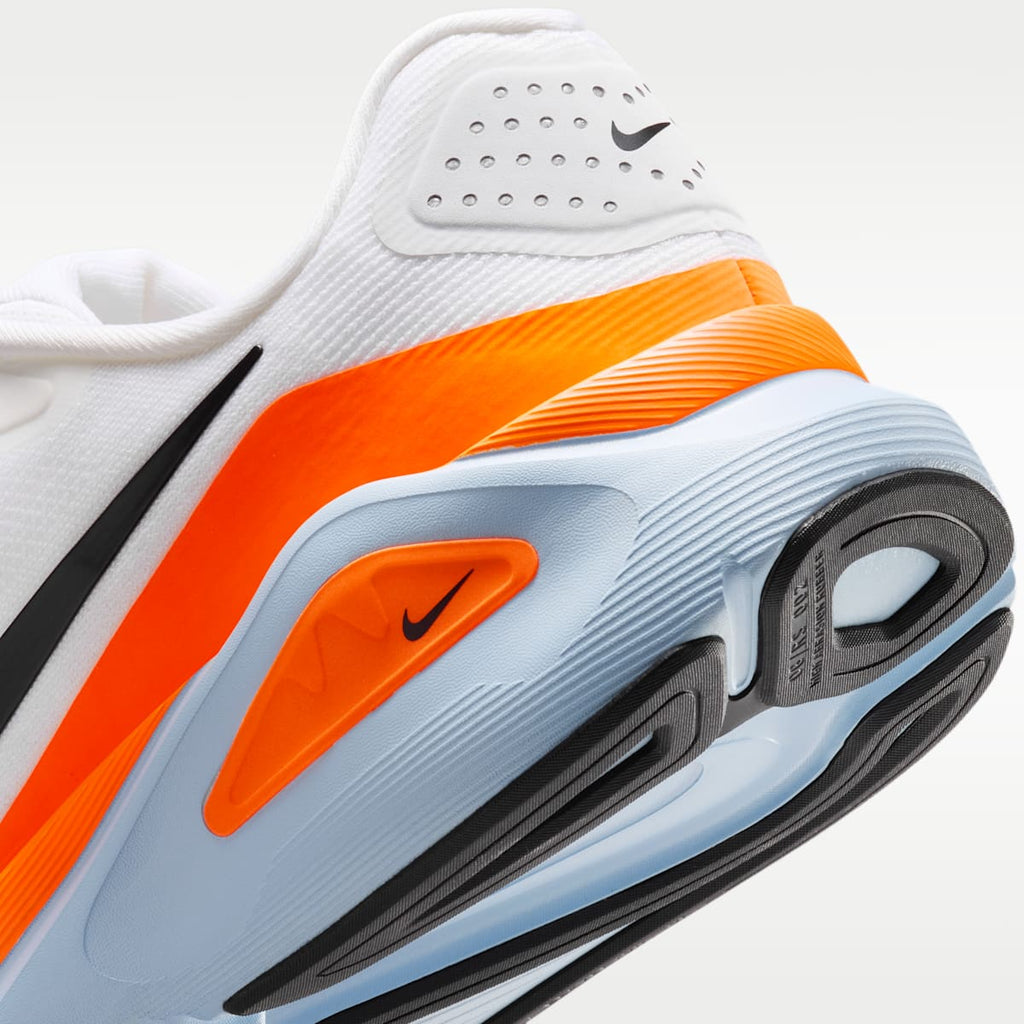 Nike Structure 26 Men's Road Running Shoes - White/Hydrogen Blue/Total Orange/Black - Image 8