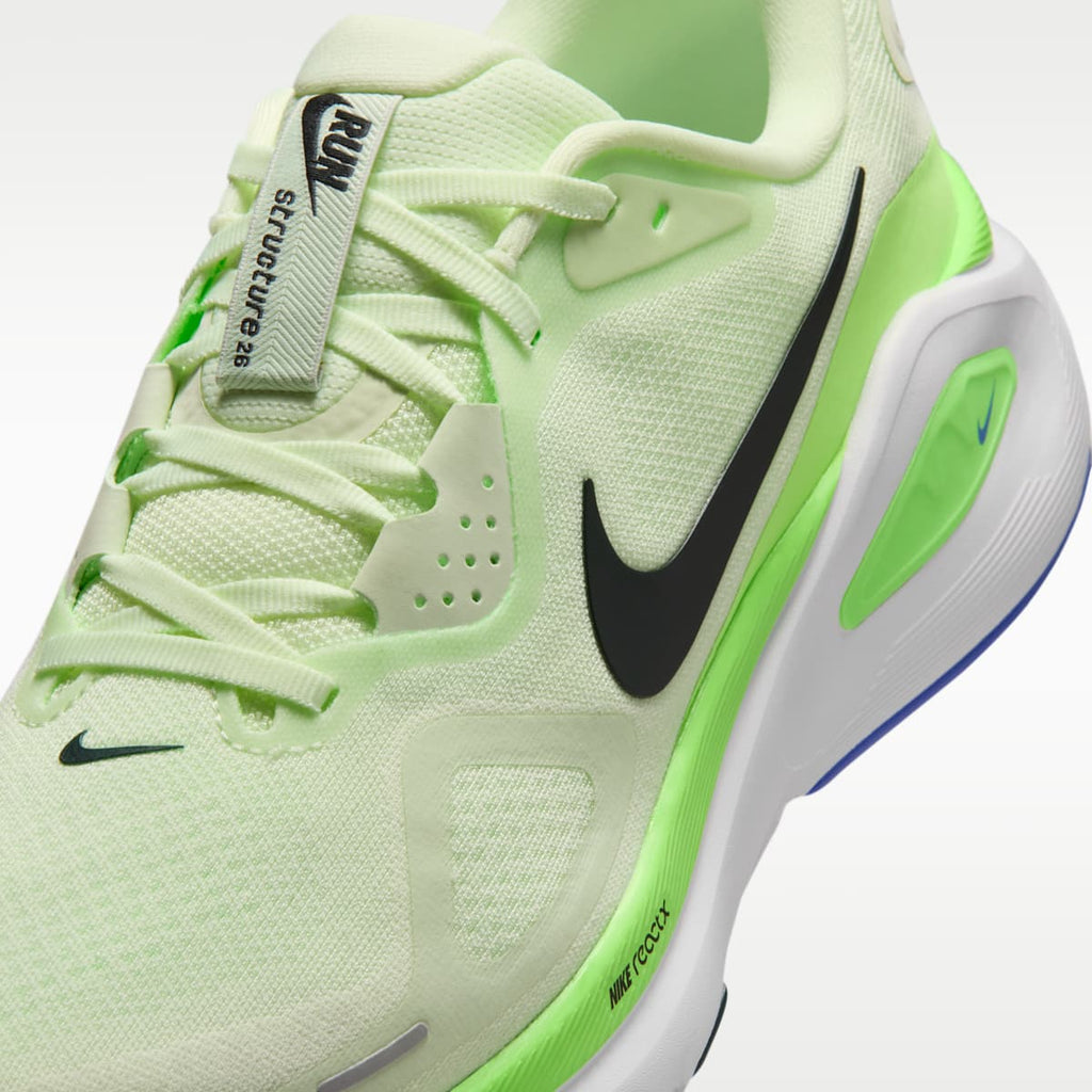 Nike Structure 26 Men's Road Running Shoes - Volt Tint/Lime Blast/Sapphire/Black Spruce - Image 7
