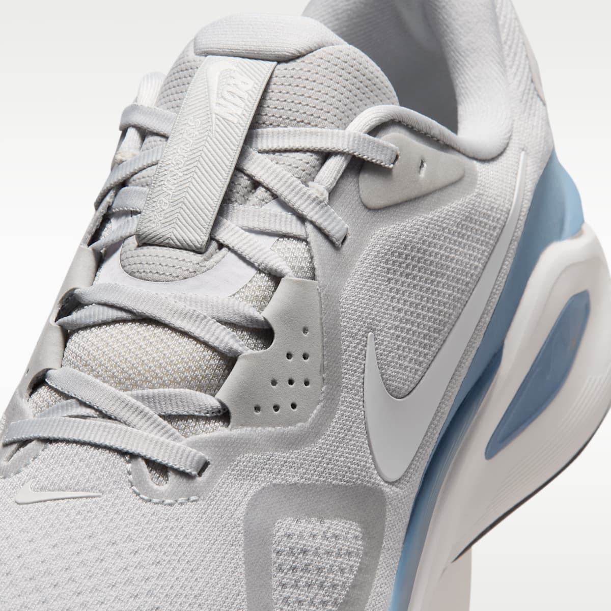 Nike Structure 26 Men's Road Running Shoes - Grey Fog/Work Blue/Medium Ash/Summit White - Image 7