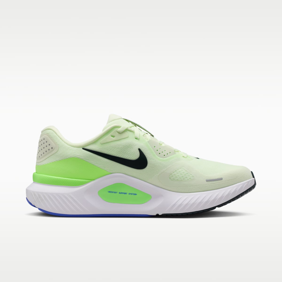 Nike Structure 26 Men's Road Running Shoes - Volt Tint/Lime Blast/Sapphire/Black Spruce - Image 3