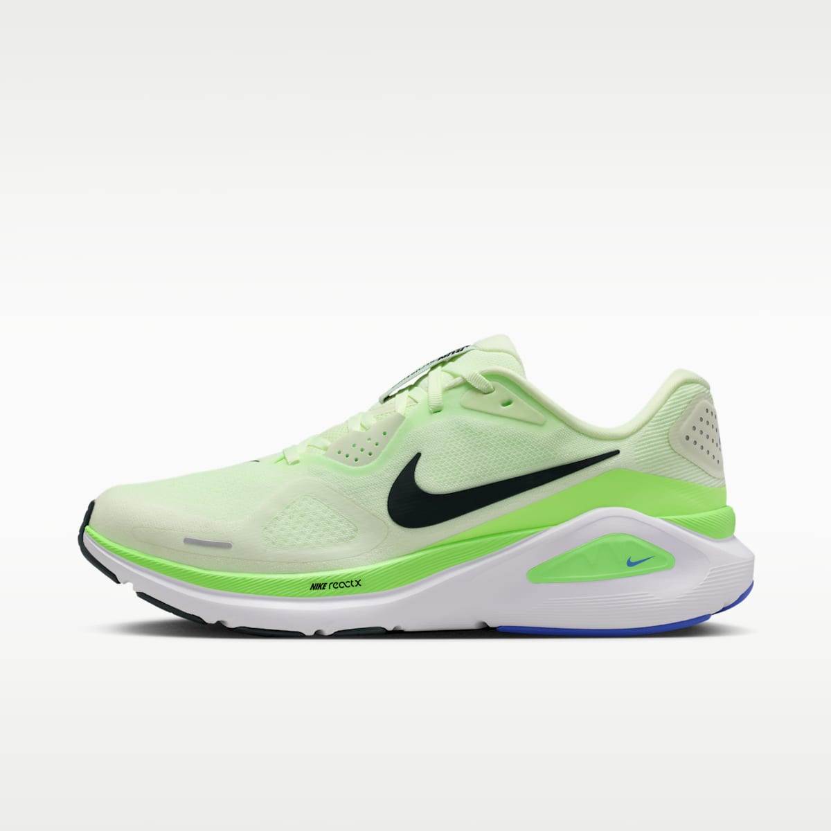 Nike Structure 26 Men's Road Running Shoes - Volt Tint/Lime Blast/Sapphire/Black Spruce - Image 1