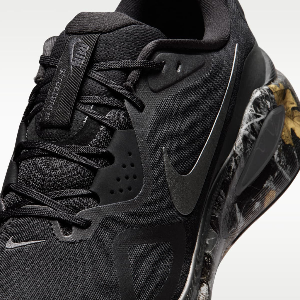 Nike Structure 26 Men's Realtree® Road Running Shoes - Black/Dark Smoke Grey/Anthracite/Metallic Dark Grey - Image 7
