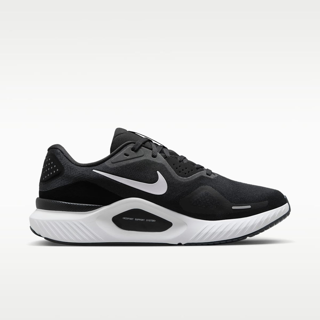 Nike Structure 26 Men's Road Running Shoes (Wide) - Black/Wolf Grey/Metallic Silver/White - Image 3